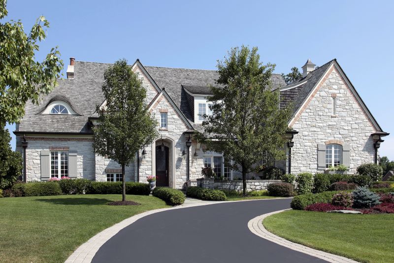 Residential Driveway with Edging